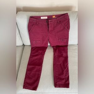 Women’s Pilcro / Anthropologie cranberry red pants DISCOUNTED SHIPPING